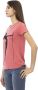 Trussardi Roze Katoenen T-shirt met Korte Mouwen en Voorkant Print Pink Dames - Thumbnail 4