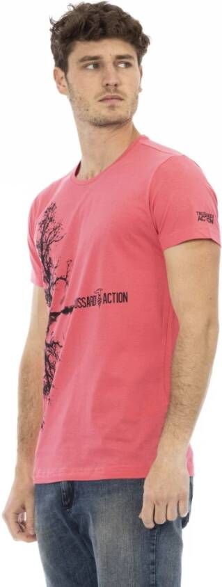 Trussardi T-Shirts Roze Heren