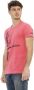Trussardi Action Pink Ronde Hals T-Shirt Pink Heren - Thumbnail 2