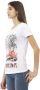 Trussardi Wit Katoenen T-Shirt met Korte Mouwen en Voorkant Print White Dames - Thumbnail 2