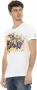 Trussardi Action Wit Katoenen T-Shirt met Voorprint White Heren - Thumbnail 2