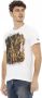 Trussardi Wit Katoenen T-Shirt met Voorkant Print White Heren - Thumbnail 2