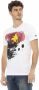 Trussardi Action Wit Katoenen T-Shirt met Voorkant Print White Heren - Thumbnail 2