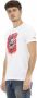 Trussardi Elegant wit kort T-shirt met frontprint White Heren - Thumbnail 2