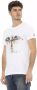 Trussardi Artistiek Wit T-shirt Elegant Frontprint White Heren - Thumbnail 2
