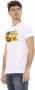 Trussardi Action Wit Katoenen T-Shirt met Front Print White Heren - Thumbnail 2