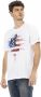 Trussardi Heren Ronde Hals T-Shirt met Front Print White Heren - Thumbnail 2