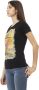 Trussardi Zwart rond hals T-shirt met voorprint Black Dames - Thumbnail 2