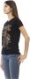 Trussardi Zwarte Katoenen T-shirt met Voorkant Print Black Dames - Thumbnail 2