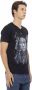 Trussardi Action Groene V-Hals T-Shirt met Voorkant Print Green Heren - Thumbnail 5