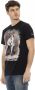 Trussardi Zwarte katoenen T-shirt met voorkant print Black Heren - Thumbnail 2