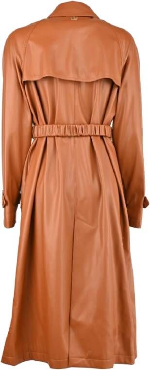Twinset Belted Coats Bruin Dames