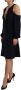 Twinset Zwarte A-lijn Jurk met Lange Mouwen en Open Schouder Black Dames - Thumbnail 2