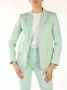 Twinset Linnen Blazer Agave Slim Fit Blue Dames - Thumbnail 4