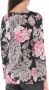 Twinset Bloemenveren Trui L Zwart Dames - Thumbnail 2