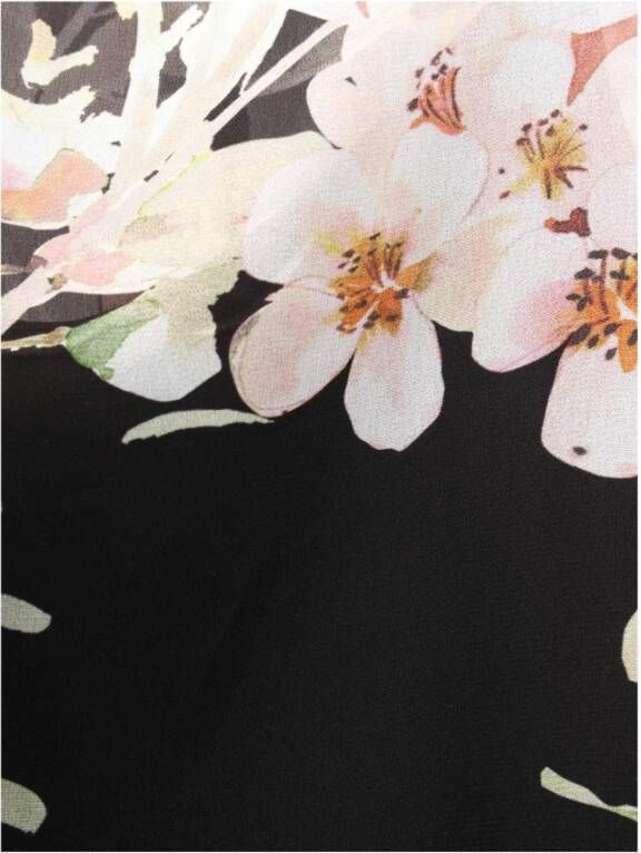 Twinset blouse bloemenprint Zwart Dames