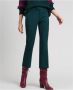 Twinset Donkergroene Flared Cropped Broek Green Dames - Thumbnail 1