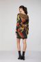 Twinset Geometrische Hooded Gebreide Jurk Multicolor Dames - Thumbnail 3