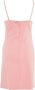 Twinset Roze Milano Stitch Jurk met Veren Trim Pink Dames - Thumbnail 3