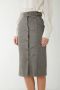 Twinset Longuette rok in Prince of Wales-ruit Gray Dames - Thumbnail 3