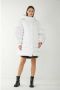 Twinset Witte Gewatteerde Jas met Hoge Kraag en Pofmouwen White Dames - Thumbnail 2