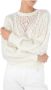 Twinset Witte Sweatshirts voor Dames Aw23 White Dames - Thumbnail 3