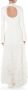 Twinset Lange jurk met witte tule ruches White Dames - Thumbnail 3