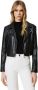 Twinset Leather Jackets Zwart Dames - Thumbnail 4