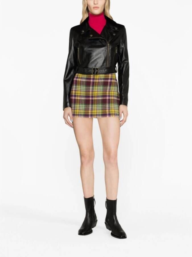 Twinset Leather Jackets Zwart Dames