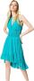 Twinset Knielengte Jurk Green Dames - Thumbnail 2