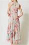 Twinset Lange jurk in Creponne Plisse Art. 231Tp2730 Multicolor Dames - Thumbnail 2