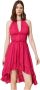 Twinset Knielengte Jurk Pink Dames - Thumbnail 2