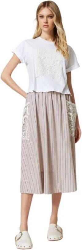 Twinset Midi-rok Beige Dames
