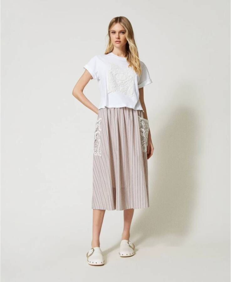 Twinset Midi Skirts Beige Dames