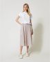 Twinset Midi Rokken Brown Dames - Thumbnail 2