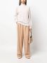 Twinset Metallic Wollen Blend Coltrui Sweater White Dames - Thumbnail 2