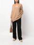Twinset Minimalistische V-Hals Katoenen Trui Brown Dames - Thumbnail 2
