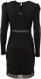 Twinset Mini Shift Jurk met Kantafwerking Black Dames - Thumbnail 2