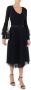 Twinset Midi Rok Zwart Micro Polka Dots Black Dames - Thumbnail 2