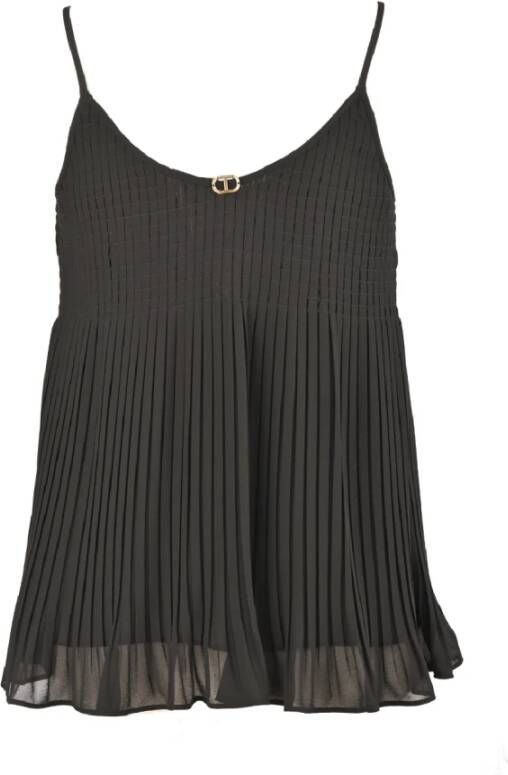 Twinset Sleeveless Tops Zwart Dames