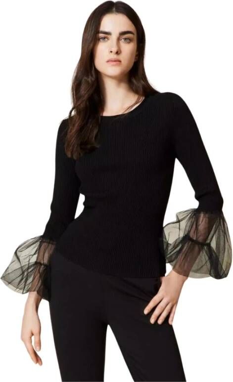 Twinset Stijlvolle Gebreide Top Zwart Dames
