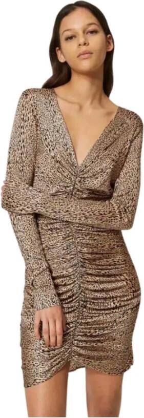 Twinset Summer Dresses Bruin Dames