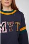 Twinset Colorblock Sweatshirt MYT Blue Dames - Thumbnail 2