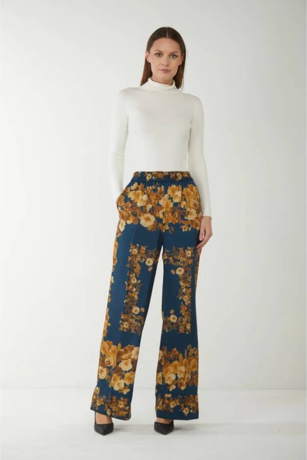 Twinset Trousers Blauw Dames