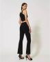 Twinset Uitlopende Broek Zwart Dames - Thumbnail 2