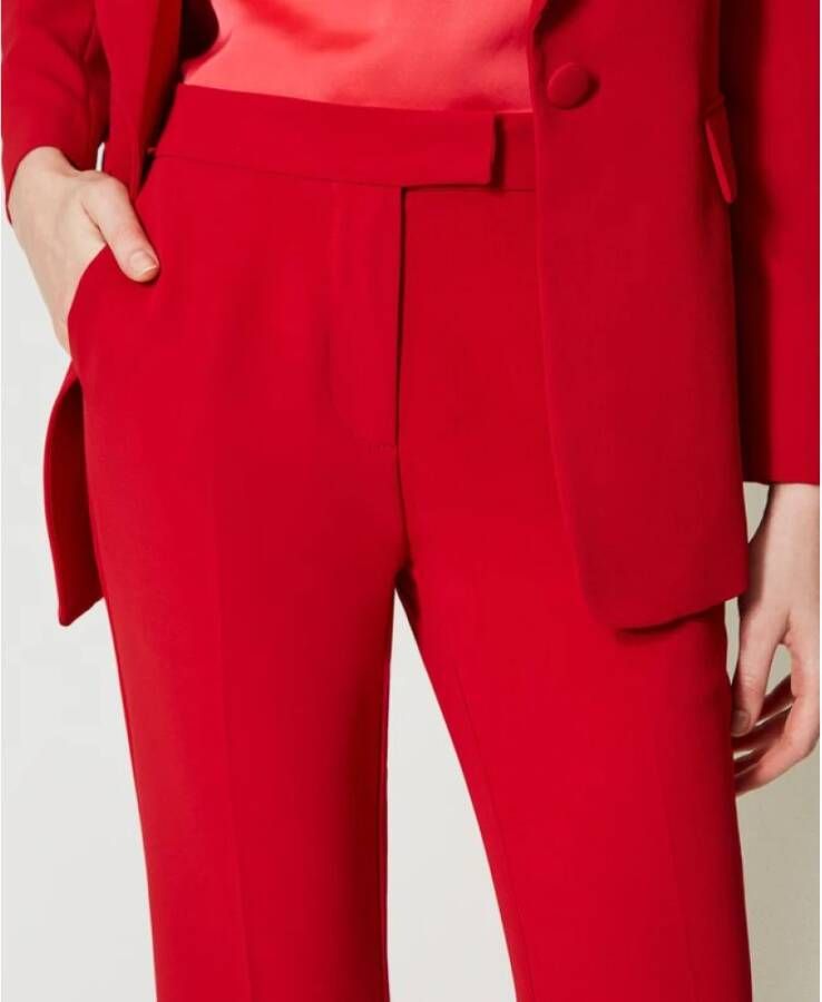 Twinset Wide Trousers Rood Dames