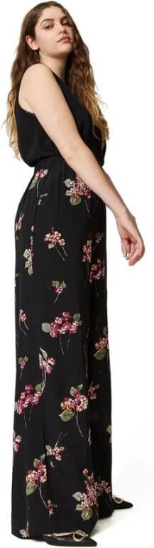 Twinset Wide Trousers Zwart Dames