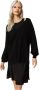 Twinset Elegante Zwarte Midi Jurk Black Dames - Thumbnail 2