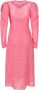 Ulla Johnson Dalia Midi Jurken Pink Dames - Thumbnail 2