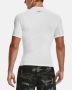 Under Armour Compressie Korte Mouw Shirt White Heren - Thumbnail 3